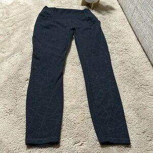 Spyder Active Leggings Womens Small Black Pants Gym Yoga Waist Compression EUC